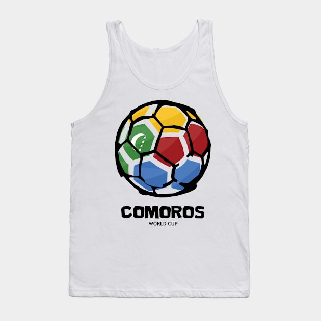 Comoros Football Country Flag Tank Top by KewaleeTee